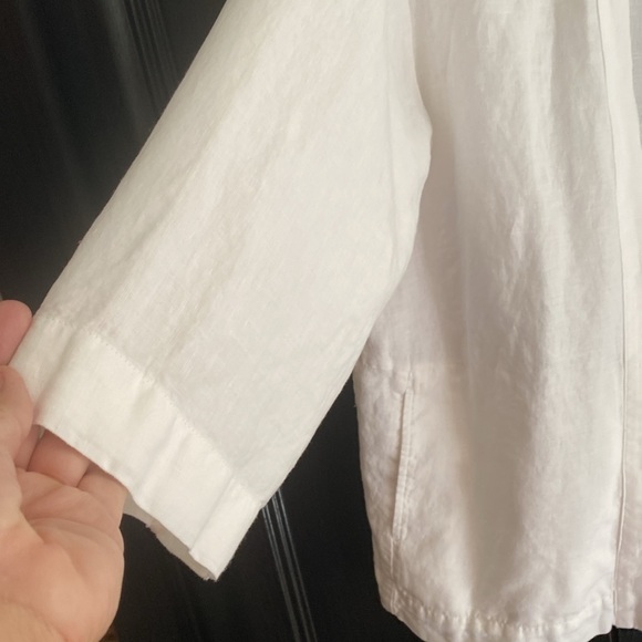 Linen jacket without fastening with pockets size L no tag - Picture 2 of 10